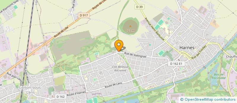 localisation de l'entreprise ASSOCIATION ALHOUDA  HARNES