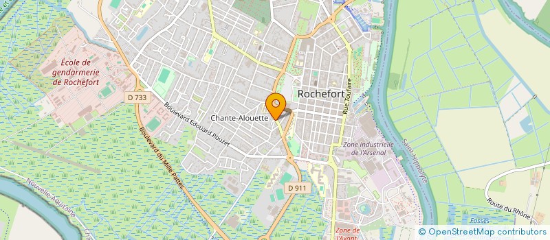 localisation de l'entreprise ASSOCIATION ALIDADE  ROCHEFORT