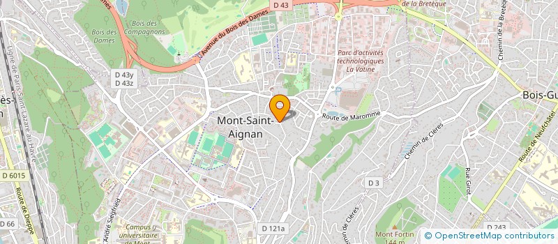 localisation de l'entreprise ASSOCIATION ALIF  MONT-SAINT-AIGNAN