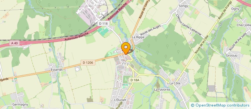 localisation de l'entreprise ASSOCIATION ALIMEN'ACTION  VIRY