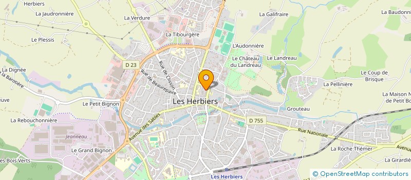 localisation de l'entreprise ASSOCIATION ALINE à LES HERBIERS