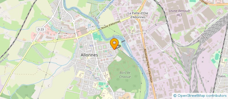 localisation de l'entreprise ASSOCIATION ALLONAISE POUR LE JUSTE MILIEU à ALLONNES