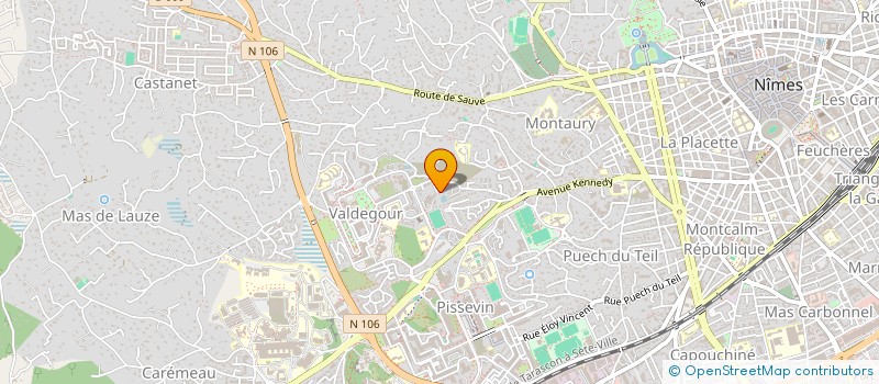 localisation de l'entreprise ASSOCIATION ALLYATHIS  NIMES