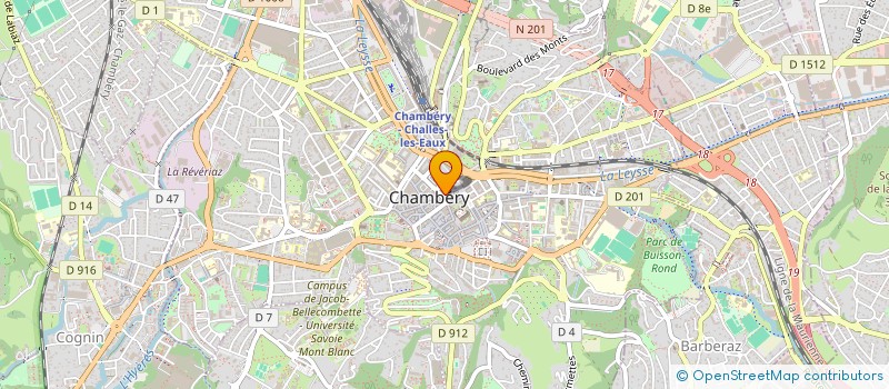 localisation de l'entreprise ASSOCIATION ALMA LATINA  CHAMBERY