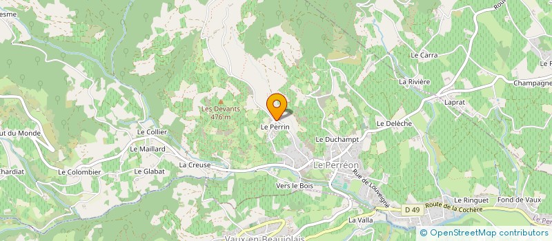 localisation de l'entreprise ASSOCIATION ALMATE  LE PERREON