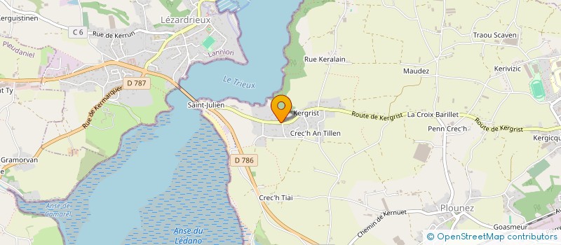 localisation de l'entreprise ASSOCIATION ALOHA  PAIMPOL