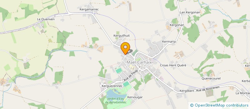 localisation de l'entreprise ASSOCIATION ALORS ON DANSE  MAEL-CARHAIX