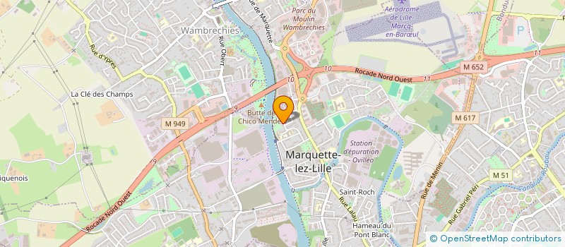 localisation de l'entreprise ASSOCIATION ALOUETTES-PAUL BERT  MARQUETTE-LEZ-LILLE