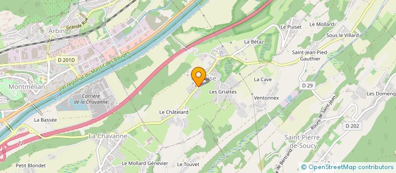 localisation de l'entreprise ASSOCIATION ALPES INK 73  PLANAISE