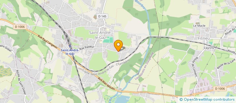 localisation de l'entreprise ASSOCIATION ALPHA  SAINT-ANDRE-LE-GAZ