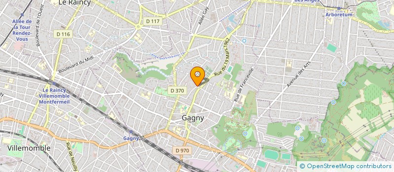 localisation de l'entreprise ASSOCIATION ALPHANOR à GAGNY