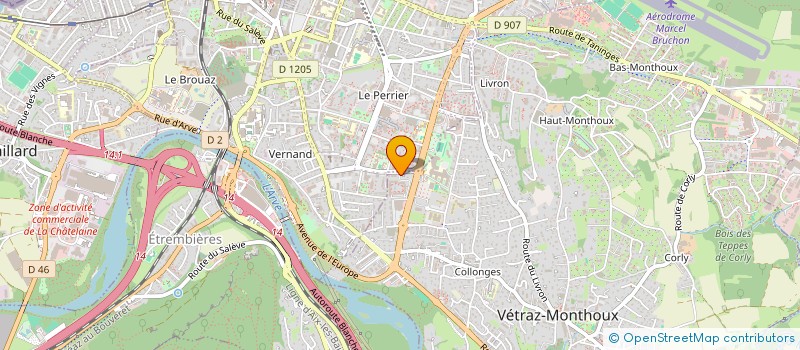 localisation de l'entreprise ASSOCIATION ALT'US  VETRAZ-MONTHOUX