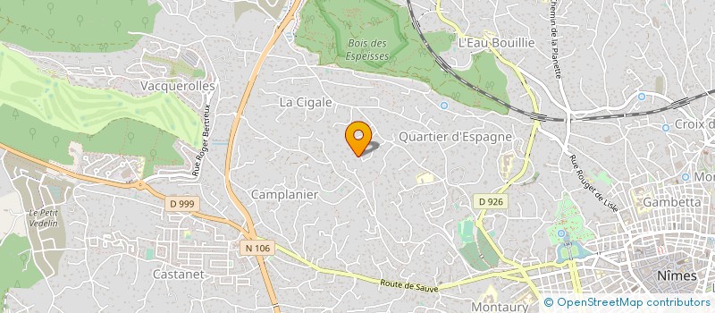 localisation de l'entreprise ASSOCIATION ALTAIR  NIMES