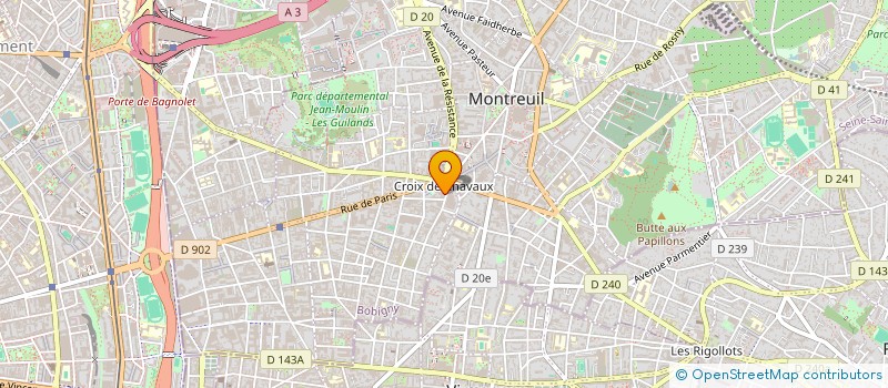 localisation de l'entreprise ASSOCIATION ALTER-MEDIAS à MONTREUIL