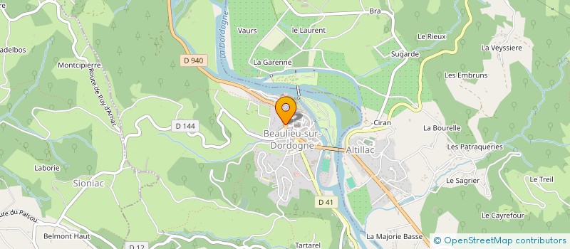 localisation de l'entreprise ASSOCIATION ALUNISSONS  BEAULIEU-SUR-DORDOGNE