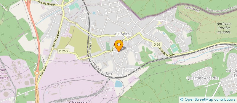 localisation de l'entreprise ASSOCIATION ALZHEIMER MOSELLE EST à L'HOPITAL