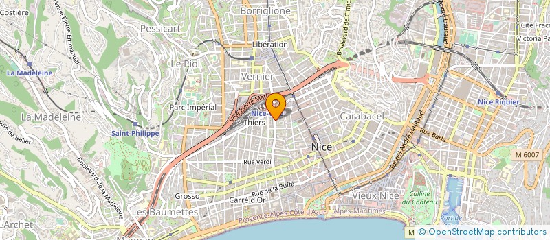 localisation de l'entreprise ASSOCIATION AMARRAGES à NICE