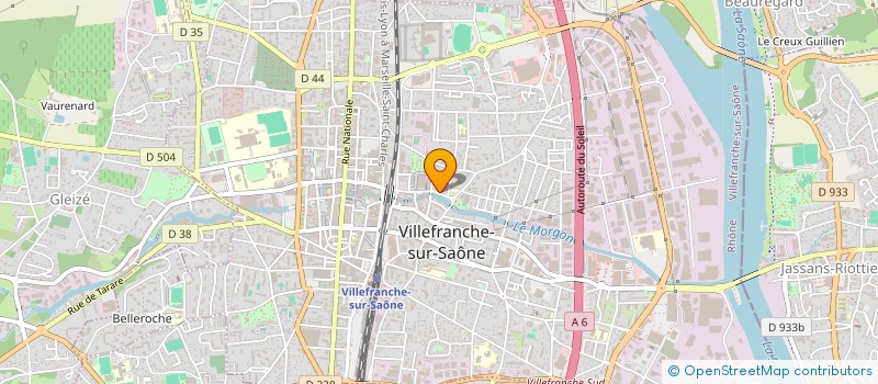 localisation de l'entreprise ASSOCIATION AMATEUR JEUX DE CARTES ET PETANQUES à VILLEFRANCHE-SUR-SAONE