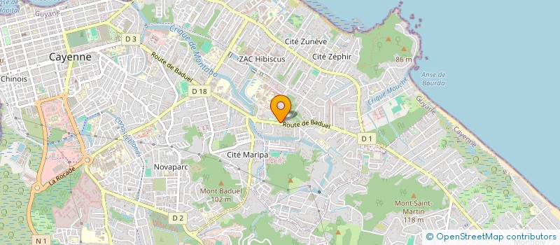 localisation de l'entreprise ASSOCIATION AMAZART  CAYENNE