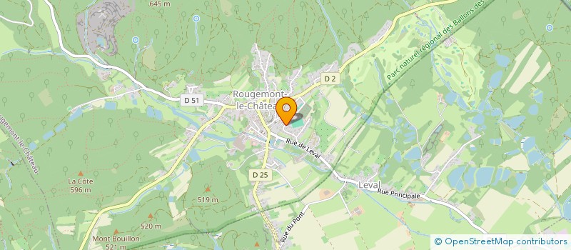 localisation de l'entreprise ASSOCIATION AMBIANCE DES 4 SAISONS à ROUGEMONT-LE-CHATEAU