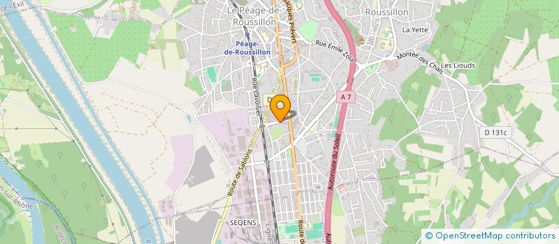 localisation de l'entreprise ASSOCIATION AMBROISE CROIZAT  ROUSSILLON