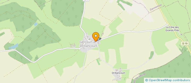 localisation de l'entreprise ASSOCIATION AMBULANCE 3/18  GERCOURT-ET-DRILLANCOURT