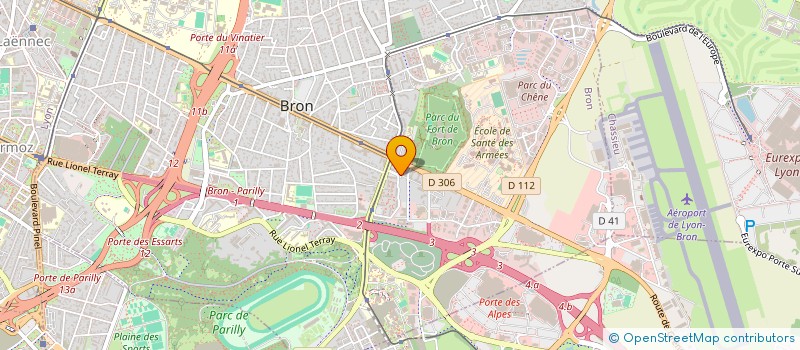 localisation de l'entreprise ASSOCIATION AMD PROD à BRON