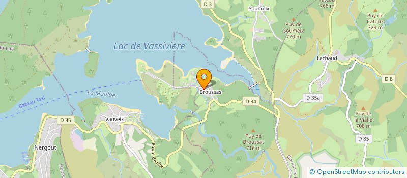 localisation de l'entreprise ASSOCIATION AMENAGEMENT ET GESTION  FAUX-LA-MONTAGNE