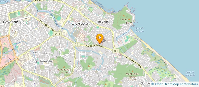 localisation de l'entreprise ASSOCIATION AMGC SAVEUR GOURMANDES  CAYENNE