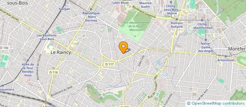 localisation de l'entreprise ASSOCIATION AMI à CLICHY-SOUS-BOIS