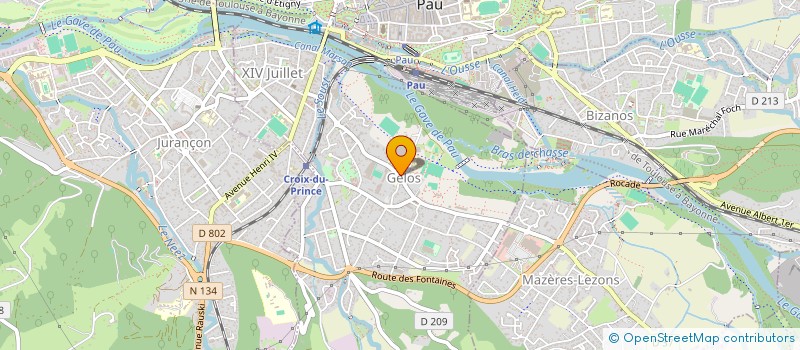 localisation de l'entreprise ASSOCIATION AMI-CHEMIN  GELOS