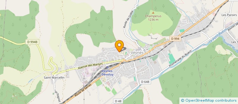 localisation de l'entreprise ASSOCIATION AMICALE BOULE VEYNOISE  VEYNES