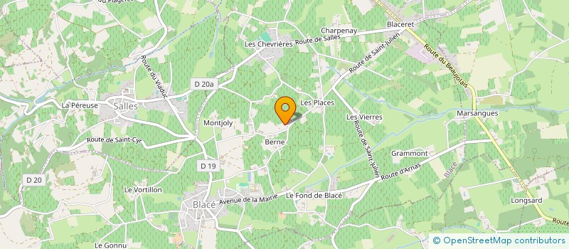 localisation de l'entreprise ASSOCIATION AMICALE CLASSE EN 1 BLACE  BLACE