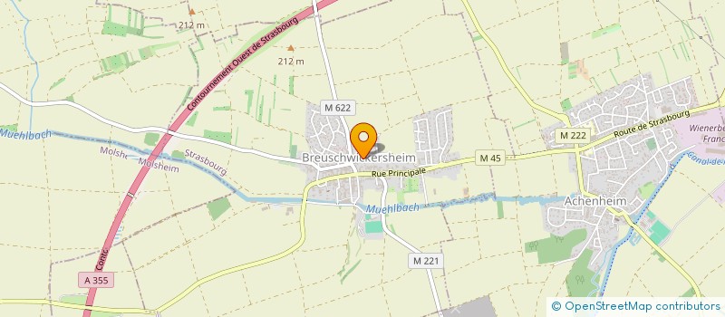 localisation de l'entreprise ASSOCIATION AMICALE DE PECHE D'ACHENHEIM  BREUSCHWICKERSHEIM