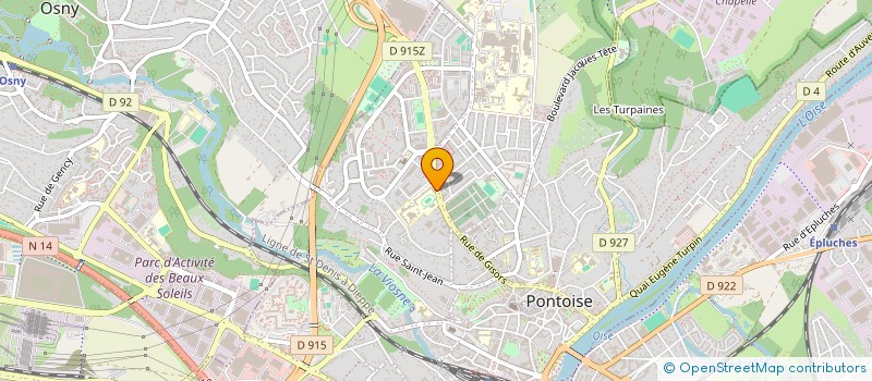 localisation de l'entreprise ASSOCIATION AMICALE DES ANCIENNES ET ANCIENS ELEVES DES LYCEE ET COLLEGE DE PONTOISE  PONTOISE