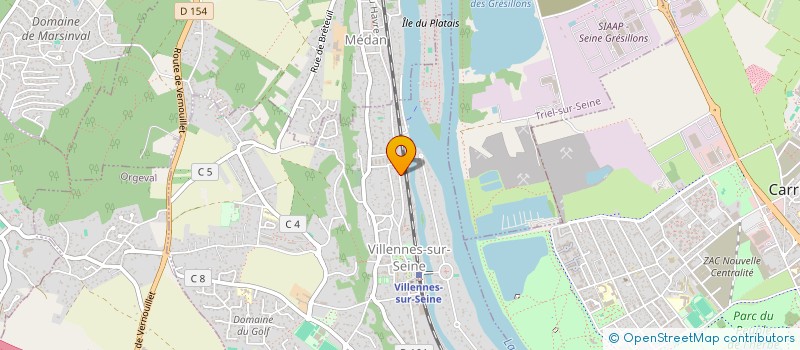 localisation de l'entreprise ASSOCIATION AMICALE DES ANCIENS COMBATTANTS DE VILLENNES-MEDAN ET ENVIRONS à VILLENNES-SUR-SEINE