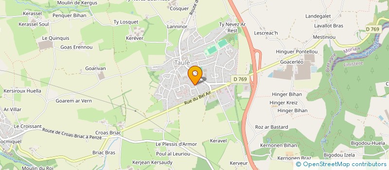 localisation de l'entreprise ASSOCIATION AMICALE DES ANCIENS ELEVES AMIS DE L'ECOLE PUBLIQUE DE TAULE  TAULE