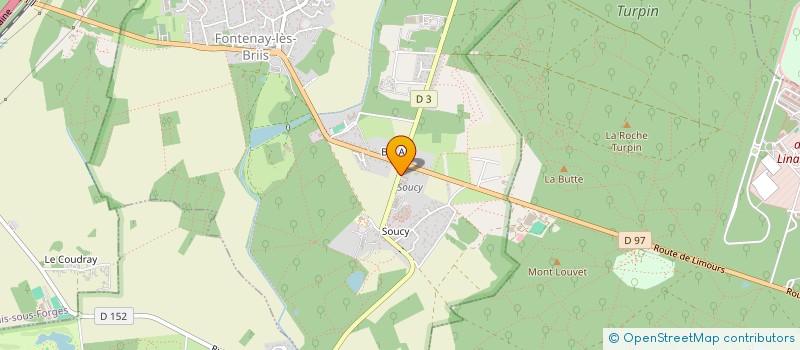 localisation de l'entreprise ASSOCIATION AMICALE DES ANCIENS ET AMIS DE LA FERME D'APPRENTISSAGE AGRICOLE DE BEL-AIR  FONTENAY-LES-BRIIS