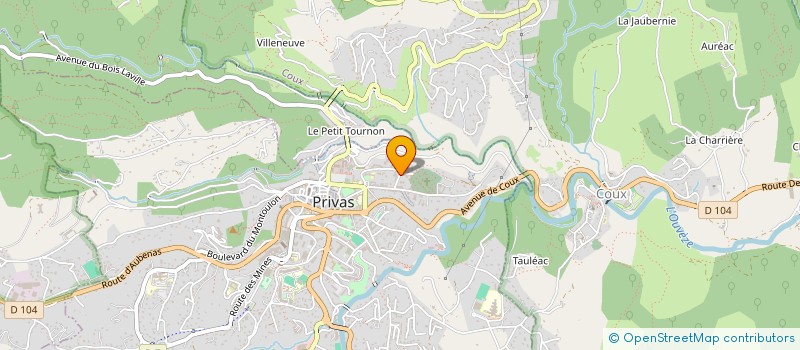 localisation de l'entreprise ASSOCIATION AMICALE DES CONSEILLERS GENERAUX DU DEPARTEMENT DE L'ARDECHE à PRIVAS