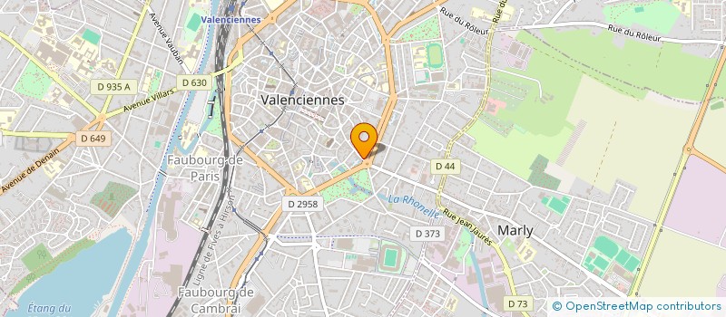 localisation de l'entreprise ASSOCIATION AMICALE DES DECORES DE LA MEDAILLE D'HONNEUR DU TRAVAIL DE L'ARRONDISSEMENT DE VALENCIENNES  VALENCIENNES