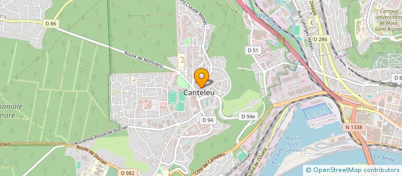 localisation de l'entreprise ASSOCIATION AMICALE DES EMPLOYES MUNICIPAUX DE LA VILLE DE CANTELEU  CANTELEU