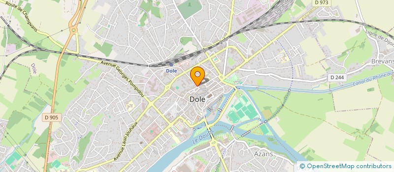 localisation de l'entreprise ASSOCIATION AMICALE DES MARINS ET ANCIENS COMBATTANTS DE LA REGION DOLOISE à DOLE