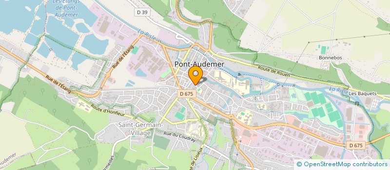 localisation de l'entreprise ASSOCIATION AMICALE DES P T T  PONT-AUDEMER