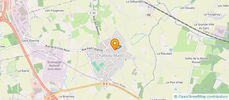 localisation de l'entreprise ASSOCIATION AMICALE DES PARENTS D'ELEVES DE L'ECOLE PER JAKEZ HELIAS  SAINT-MALO