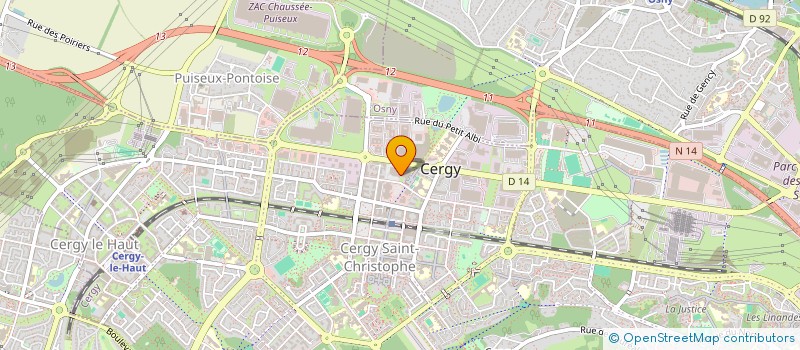 localisation de l'entreprise ASSOCIATION AMICALE DES PERSONNELS DE LA DSDEN 95  CERGY