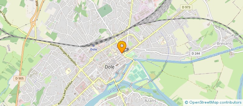 localisation de l'entreprise ASSOCIATION AMICALE DES POLICIERS DOLOIS à DOLE