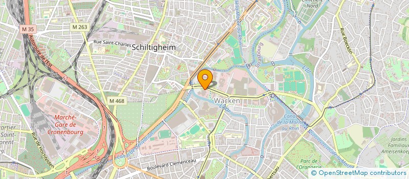 localisation de l'entreprise ASSOCIATION AMICALE DES RETRAITES DU CREDIT INDUSTRIEL D'ALSACE ET DE LORRAINE à STRASBOURG