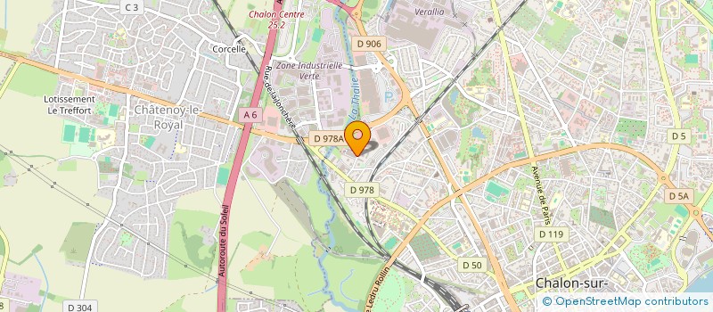 localisation de l'entreprise ASSOCIATION AMICALE DES SAPEURS POMPIERS à CHALON-SUR-SAONE