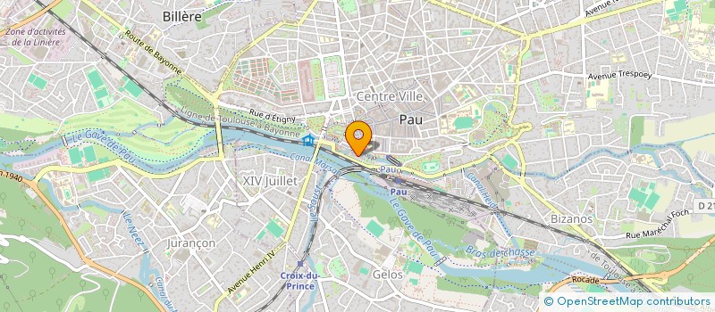 localisation de l'entreprise ASSOCIATION AMICALE DU DEPARTEMENT 64 à PAU