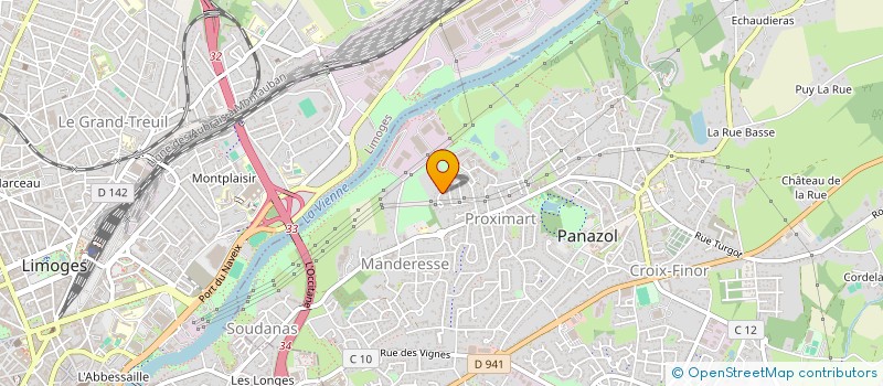 localisation de l'entreprise ASSOCIATION AMICALE DU HAUT PROUET DE PANAZOL à PANAZOL